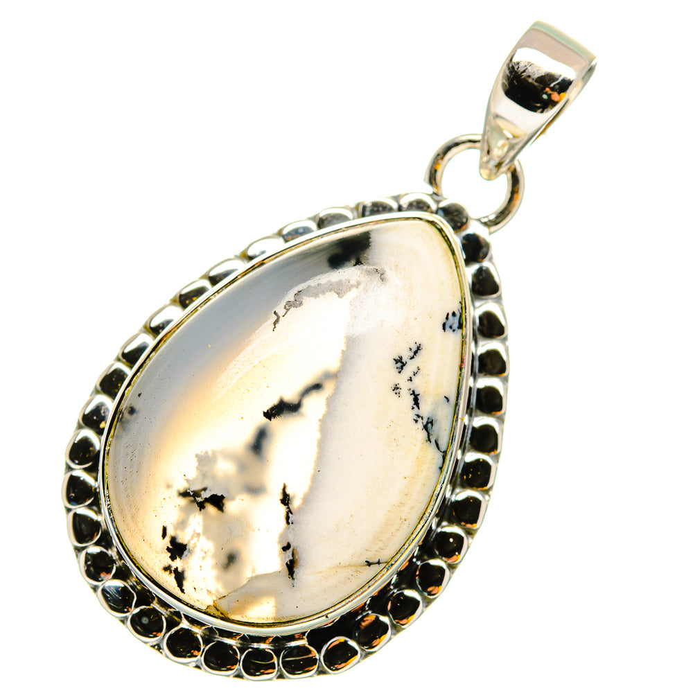 Dendritic Opal Pendants handcrafted by Ana Silver Co - PD11977