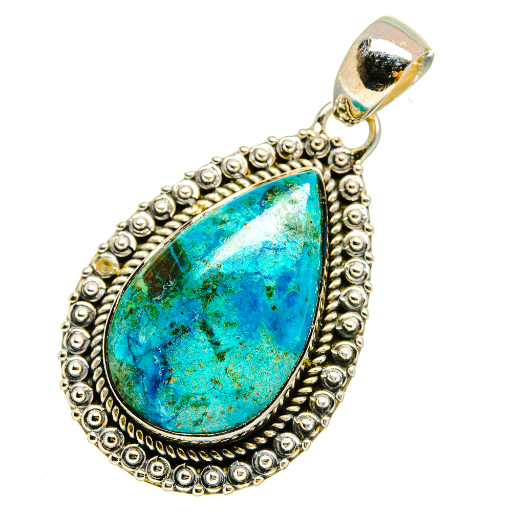 Chrysocolla Pendants handcrafted by Ana Silver Co - PD11990