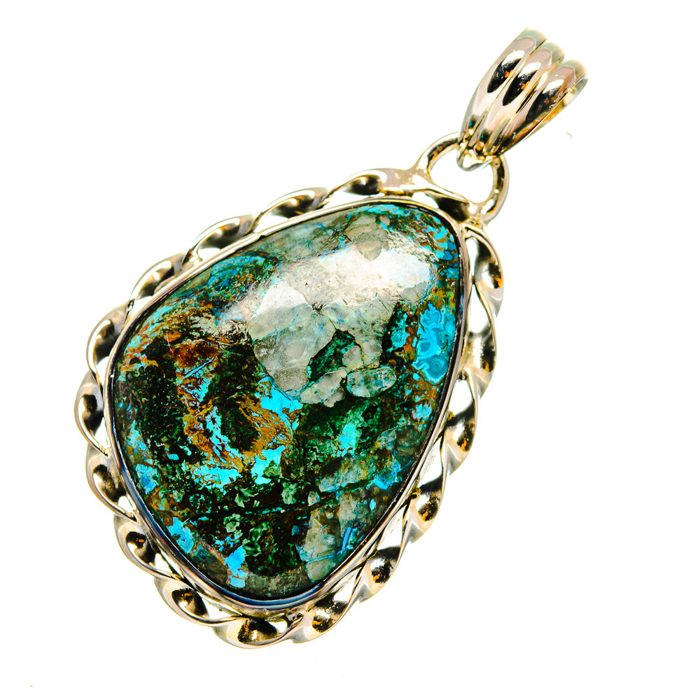 Chrysocolla Pendants handcrafted by Ana Silver Co - PD11991