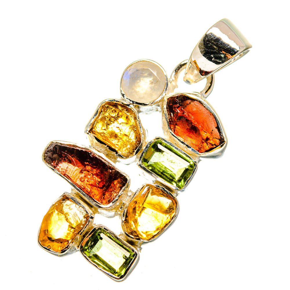 Garnet Pendants handcrafted by Ana Silver Co - PD11993