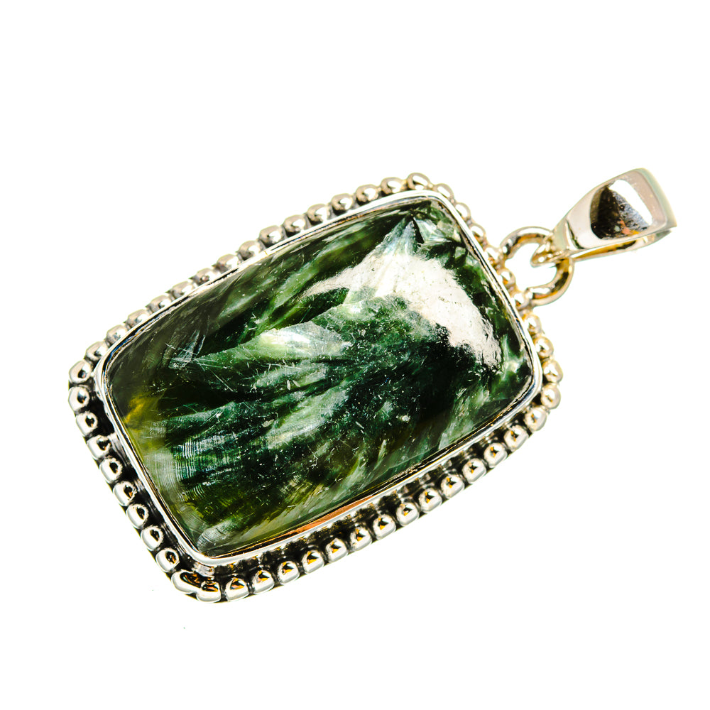 Seraphinite Pendants handcrafted by Ana Silver Co - PD12020