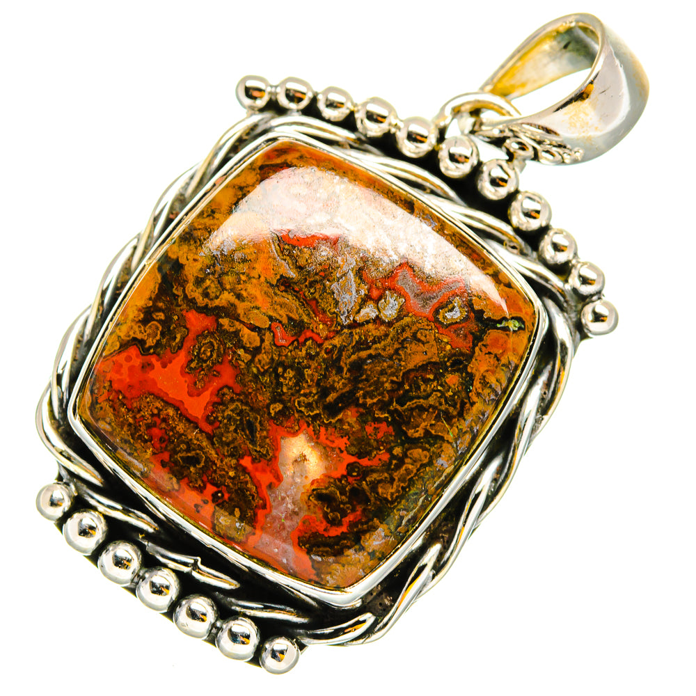 Moroccan Agate Pendants handcrafted by Ana Silver Co - PD12047
