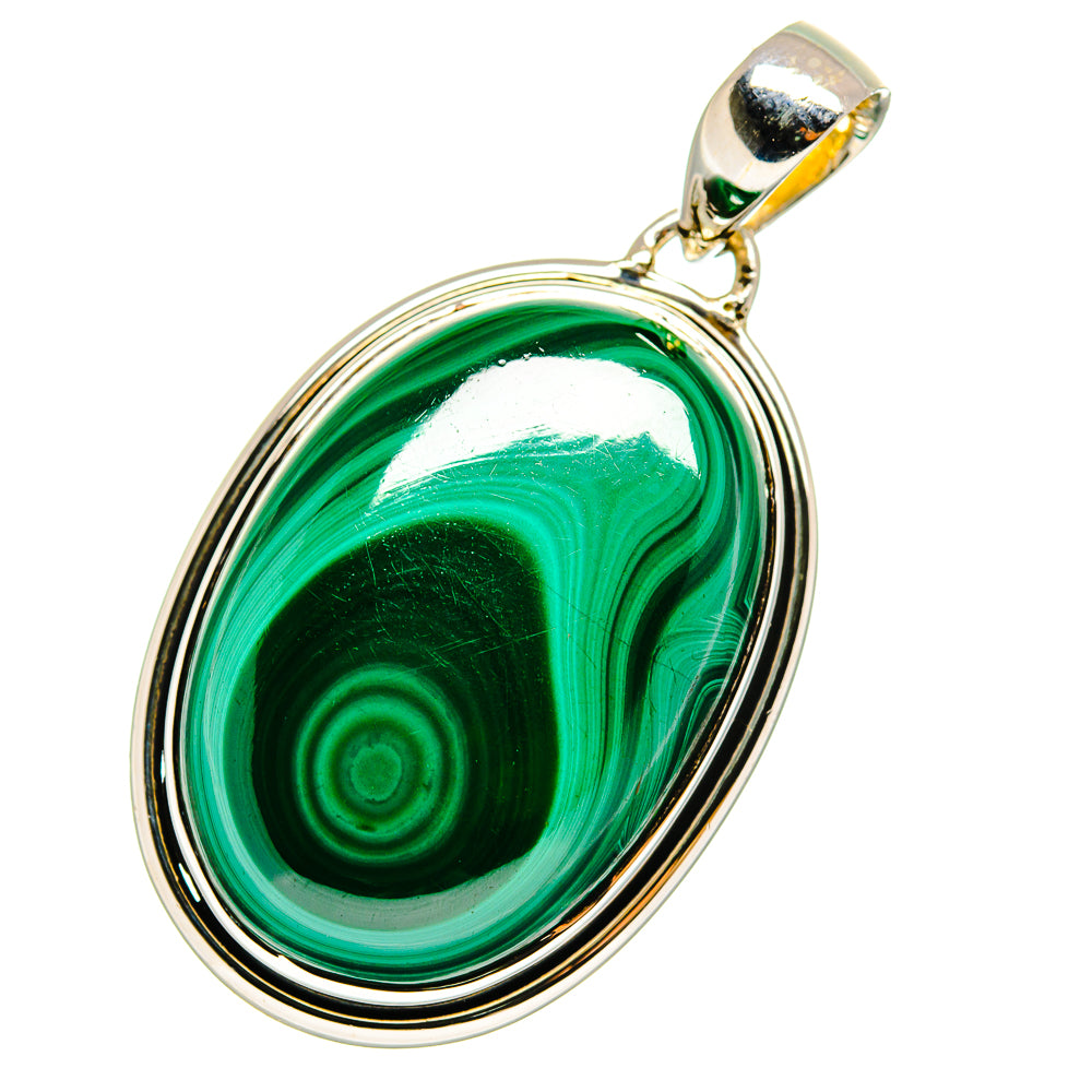 Malachite Pendants handcrafted by Ana Silver Co - PD12068