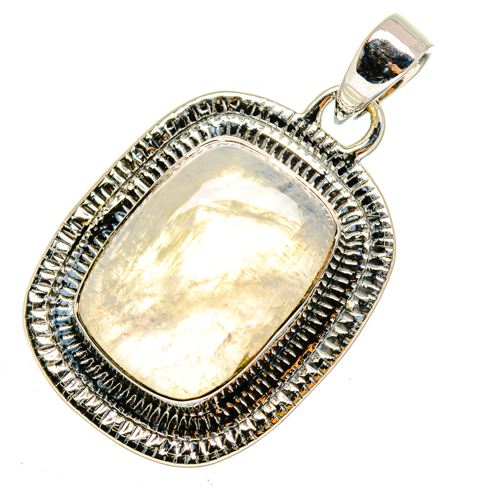 Rainbow Moonstone Pendants handcrafted by Ana Silver Co - PD12074