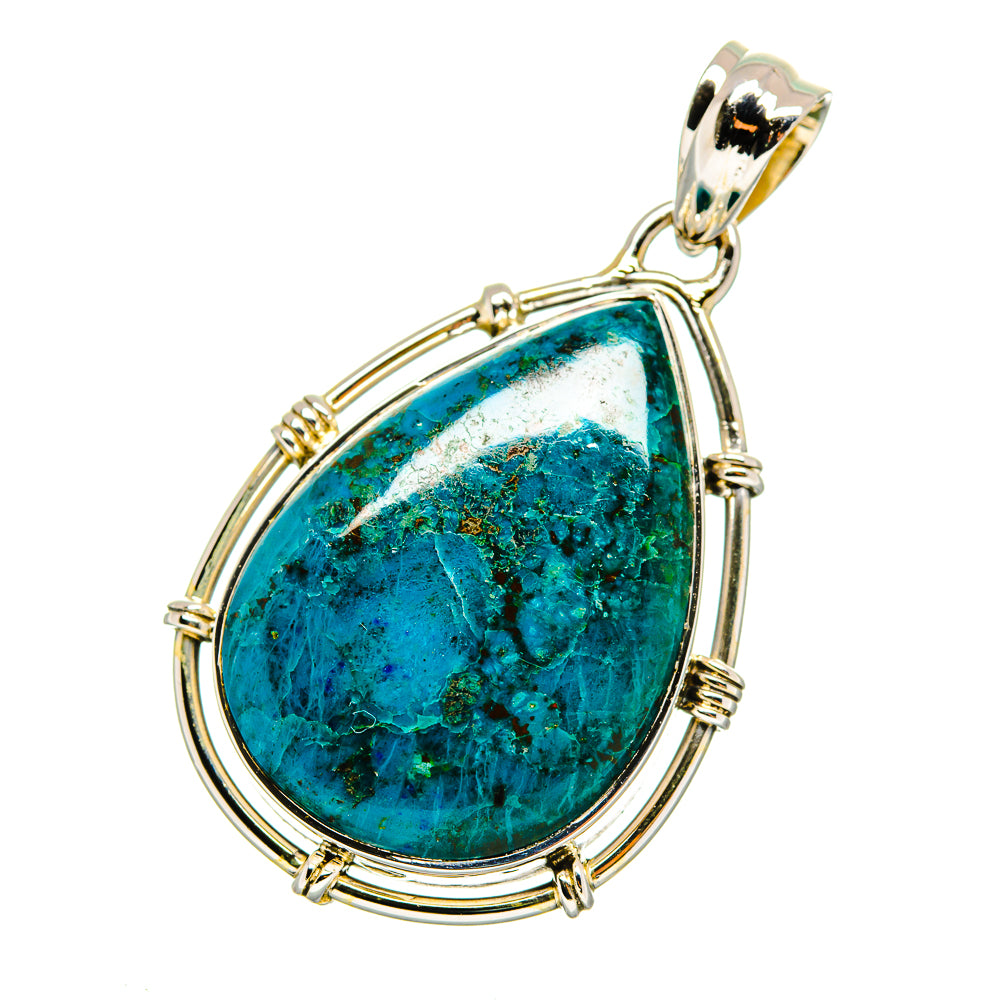 Chrysocolla Pendants handcrafted by Ana Silver Co - PD12080