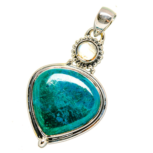 Chrysocolla Pendants handcrafted by Ana Silver Co - PD12099