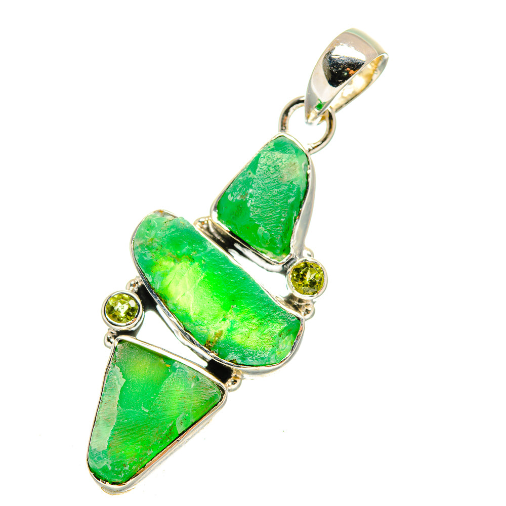 Chrysoprase Pendants handcrafted by Ana Silver Co - PD12147
