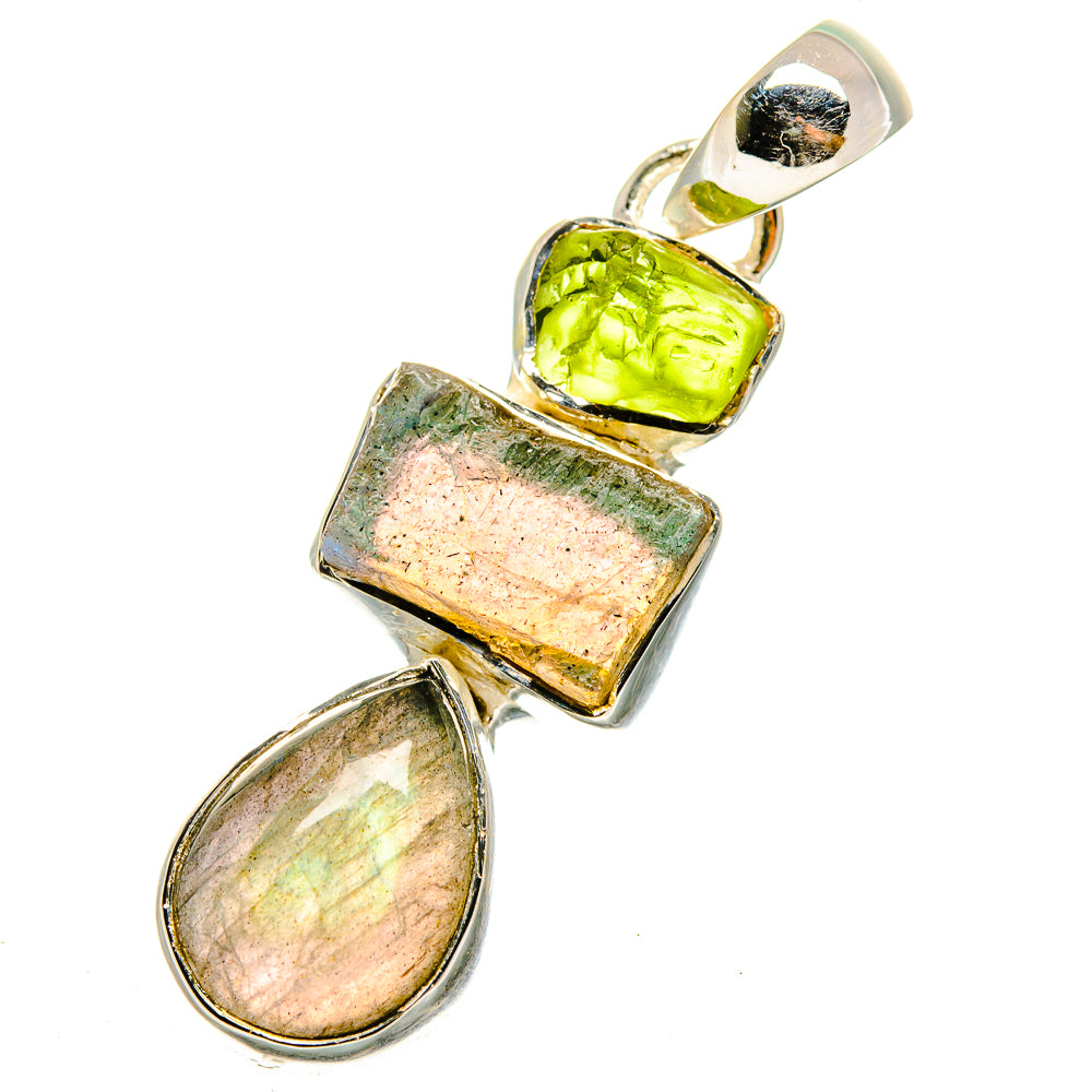 Labradorite Pendants handcrafted by Ana Silver Co - PD12155
