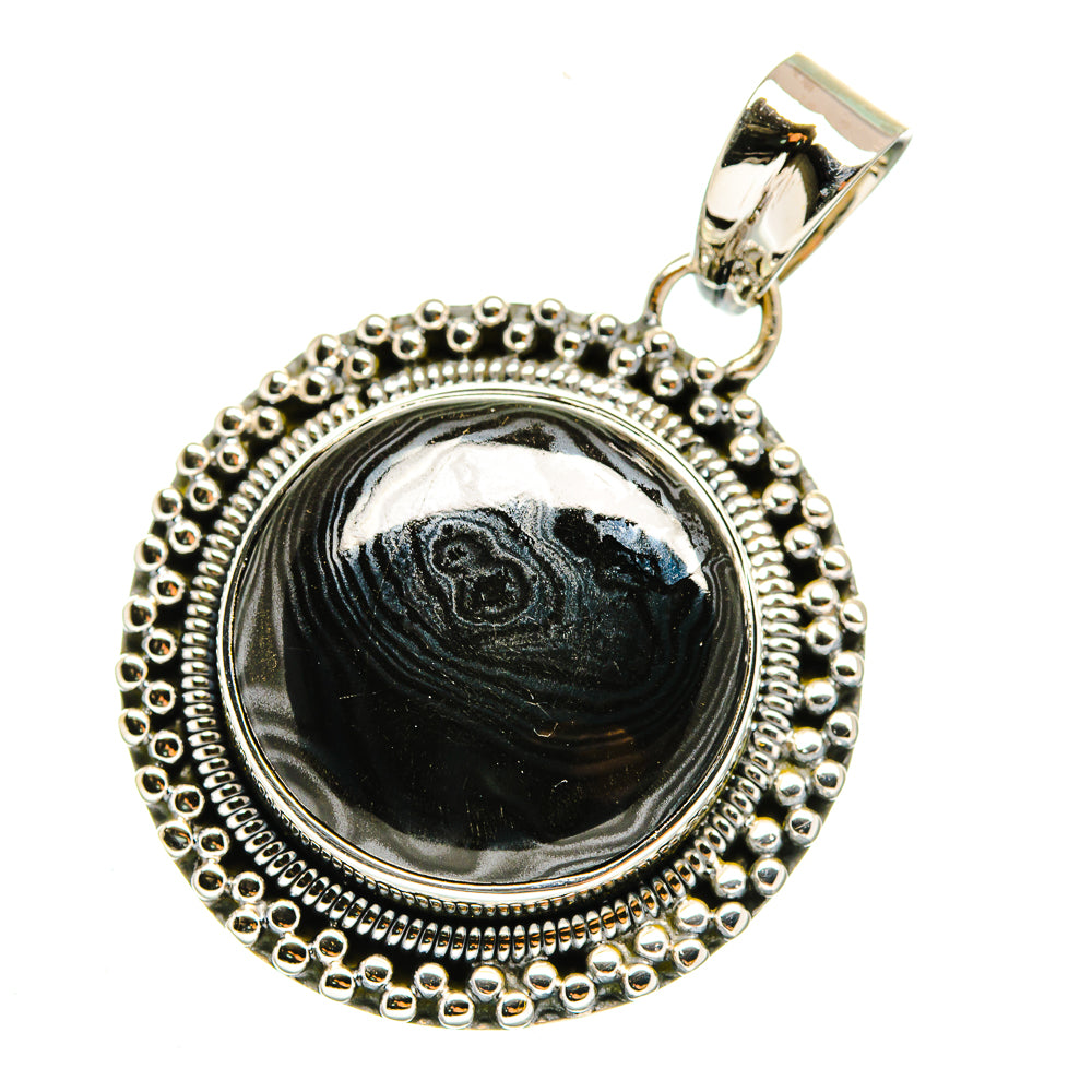 Psilomelane Pendants handcrafted by Ana Silver Co - PD12227