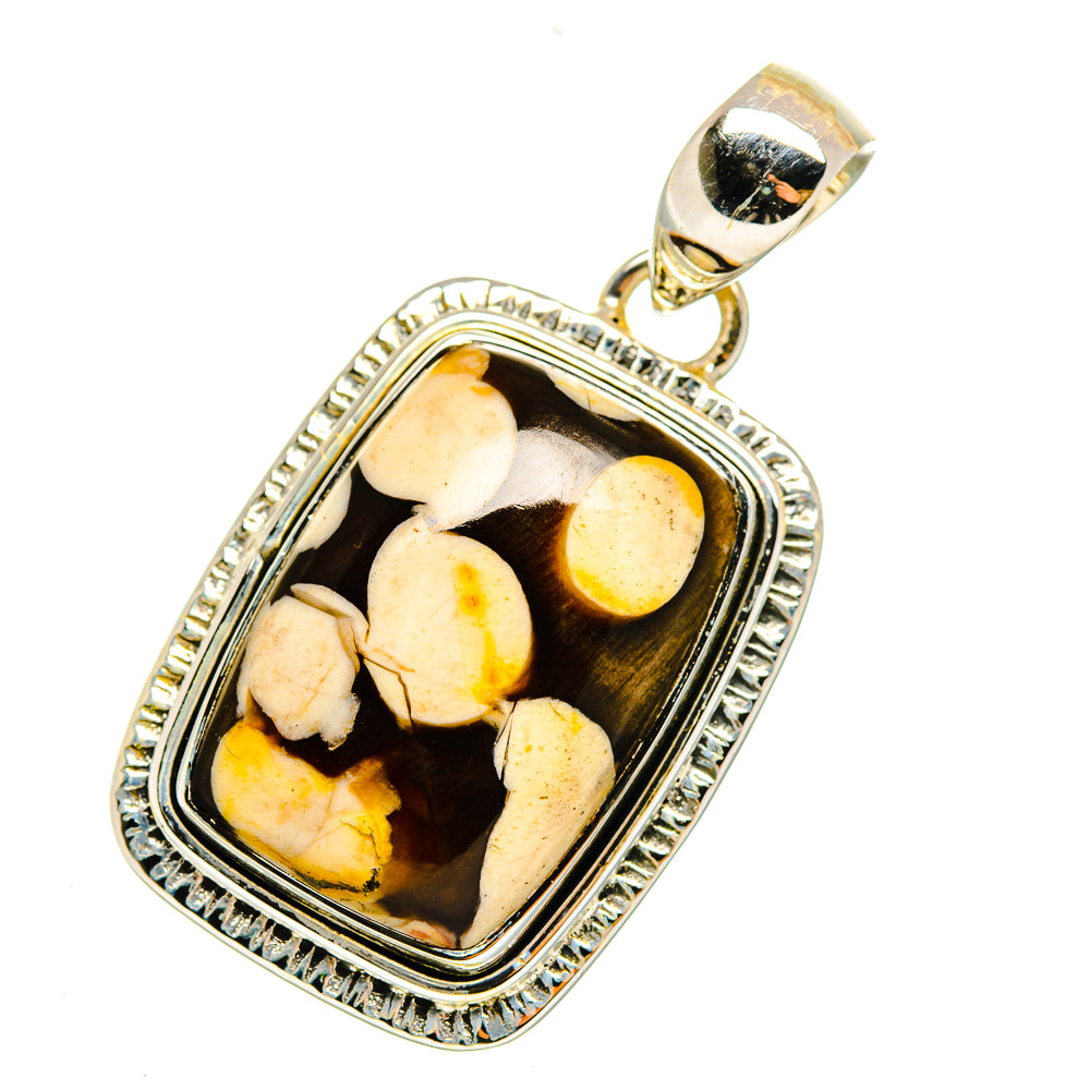 Peanut Wood Jasper Pendants handcrafted by Ana Silver Co - PD12240 - Photo 2
