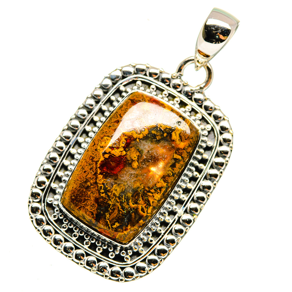 Moroccan Agate Pendants handcrafted by Ana Silver Co - PD12241
