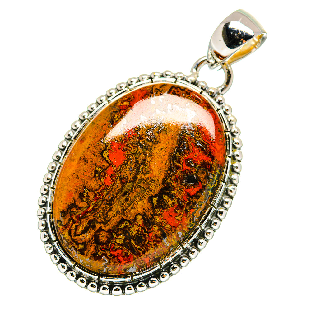 Moroccan Agate Pendants handcrafted by Ana Silver Co - PD12285