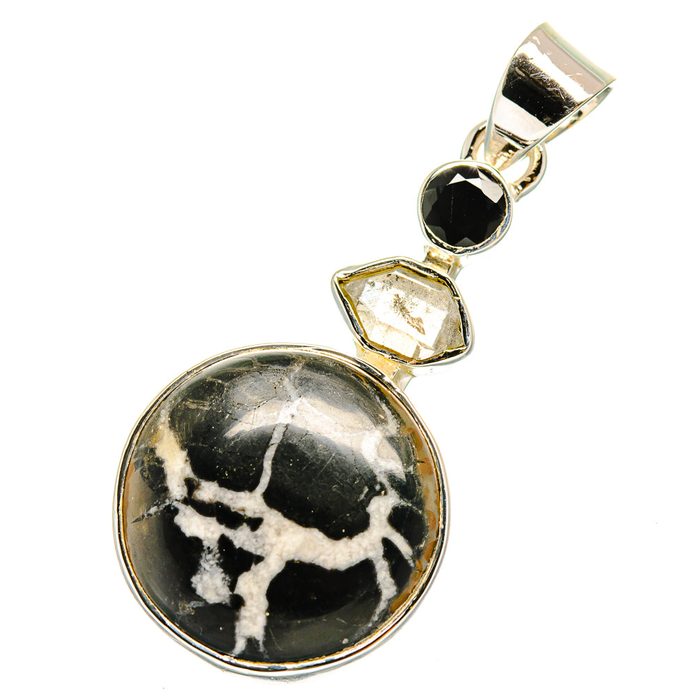 Septarian Geode Pendants handcrafted by Ana Silver Co - PD12294