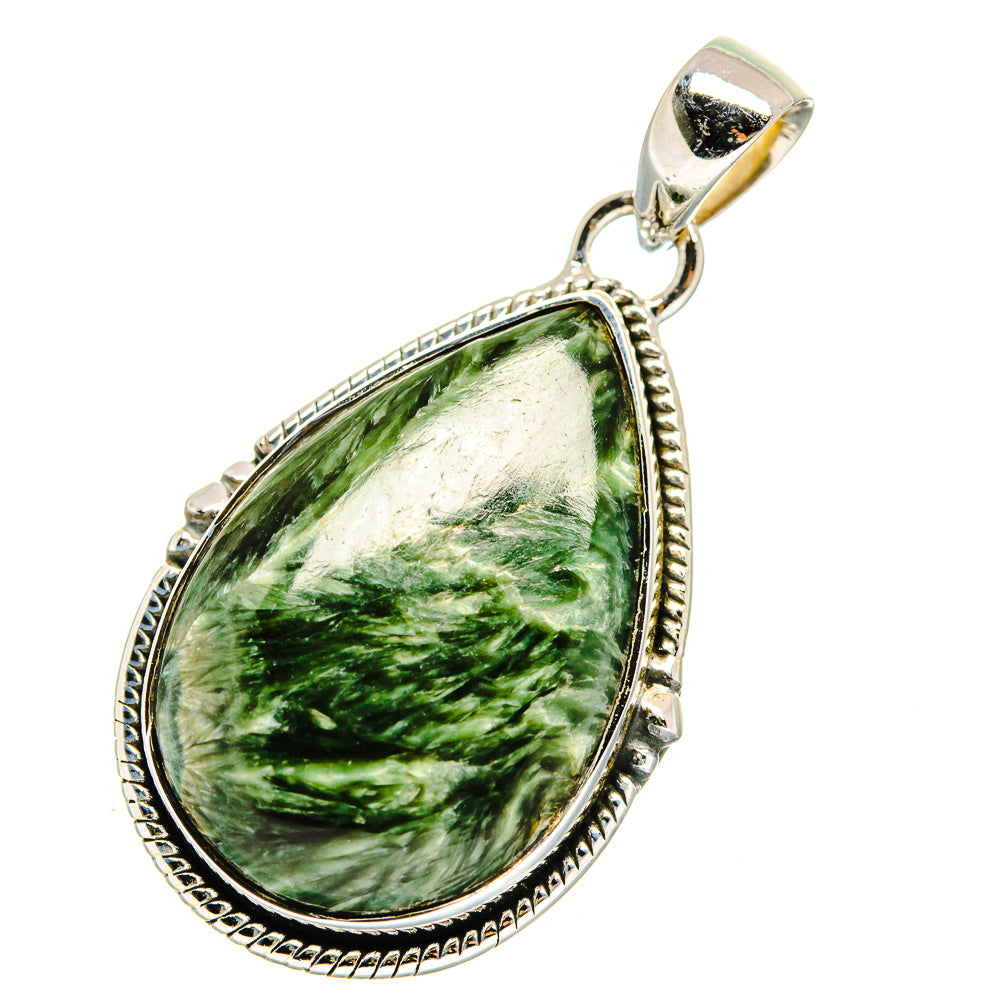 Seraphinite Pendants handcrafted by Ana Silver Co - PD12314