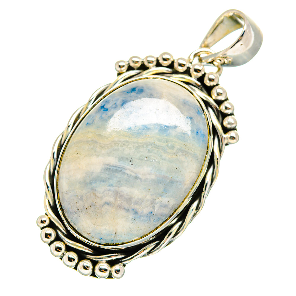 Blue Scheelite Pendants handcrafted by Ana Silver Co - PD12322