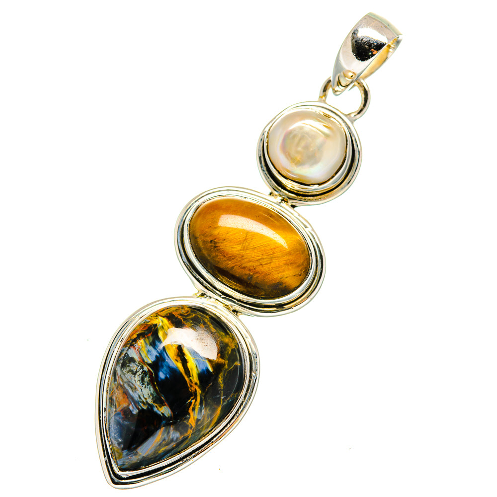 Pietersite Pendants handcrafted by Ana Silver Co - PD12357