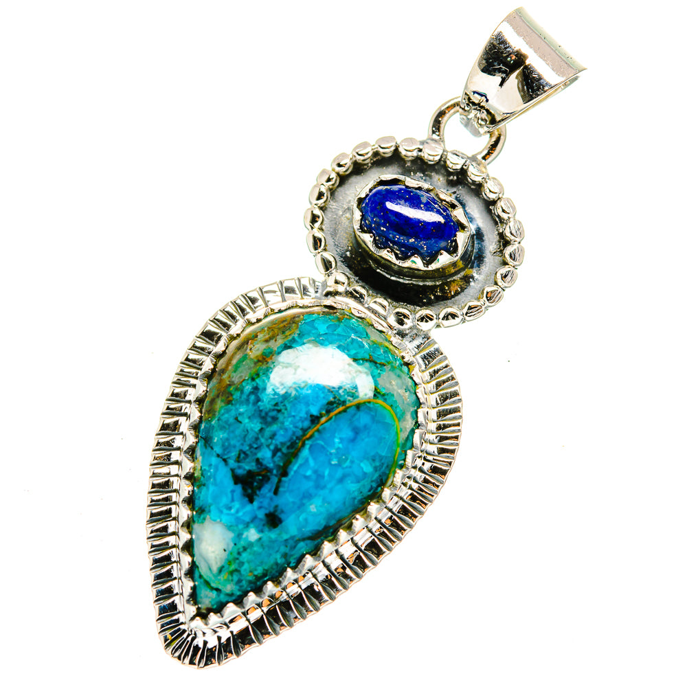 Chrysocolla Pendants handcrafted by Ana Silver Co - PD12378