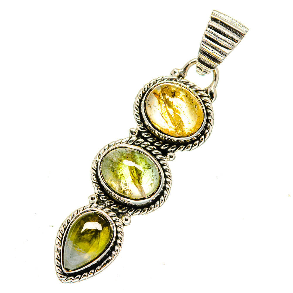 Citrine Pendants handcrafted by Ana Silver Co - PD12385