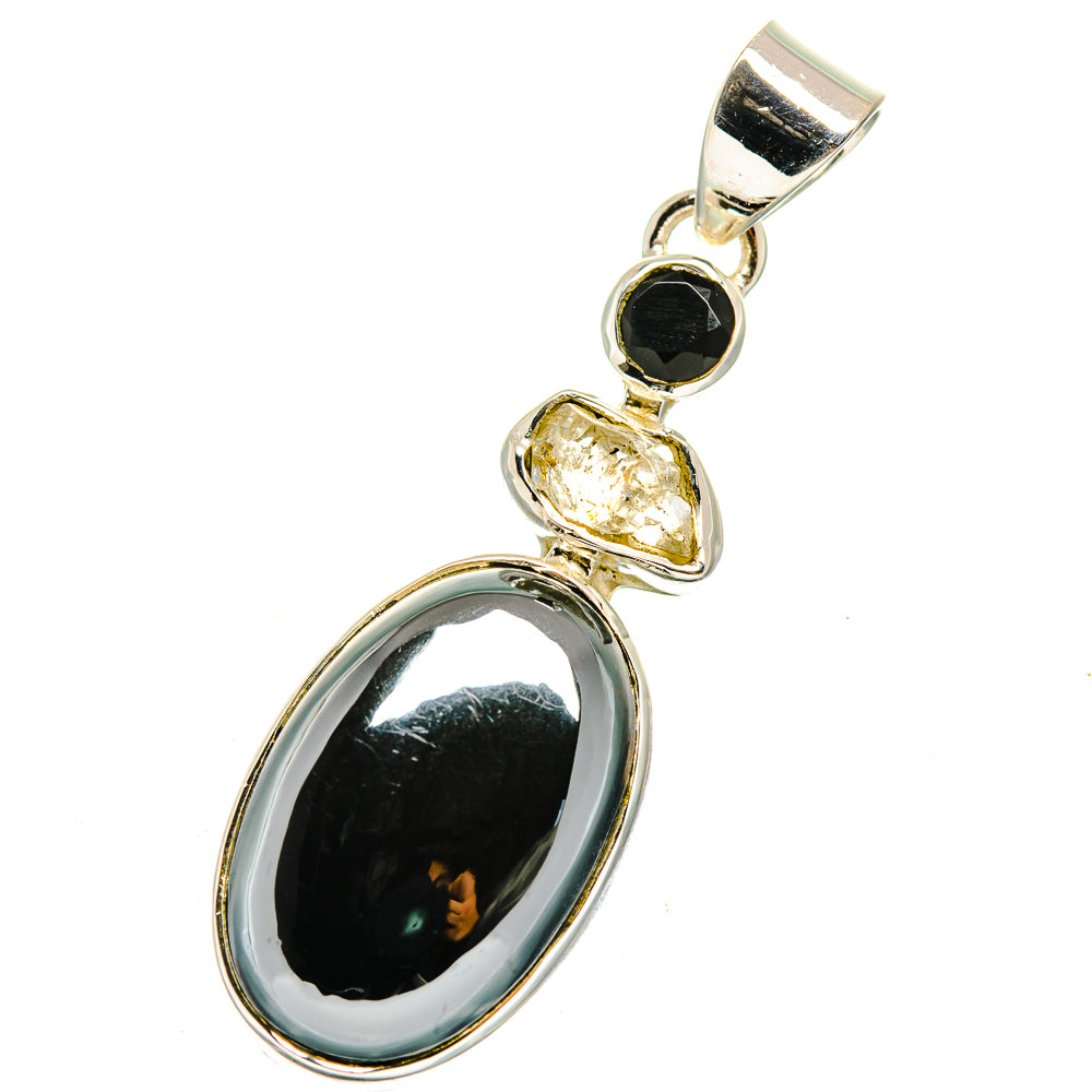 Hematite Pendants handcrafted by Ana Silver Co - PD12397