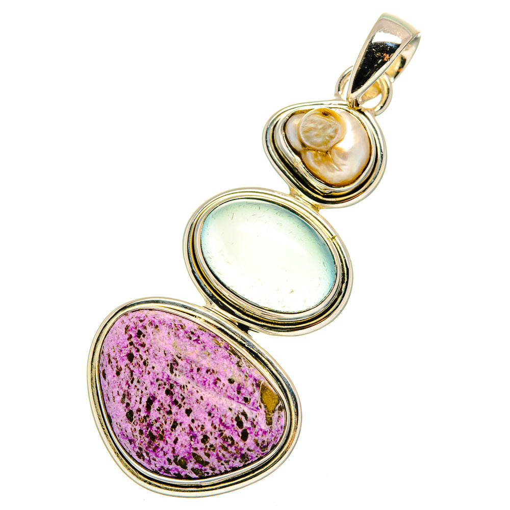 Stichtite Pendants handcrafted by Ana Silver Co - PD12415