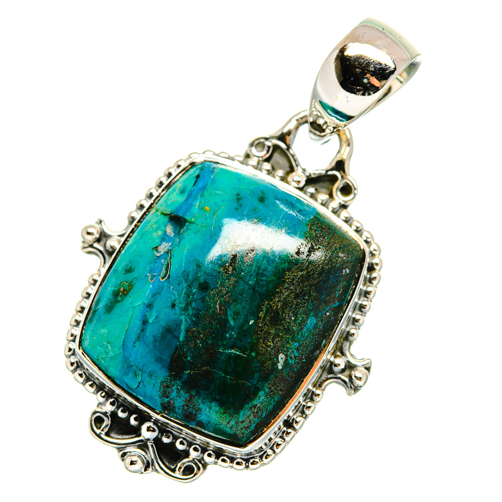 Chrysocolla Pendants handcrafted by Ana Silver Co - PD12460