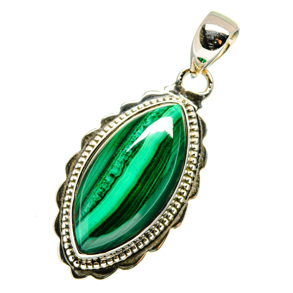 Malachite Pendants handcrafted by Ana Silver Co - PD12501
