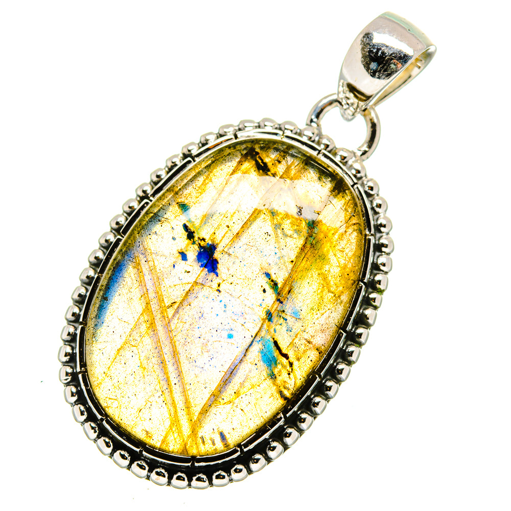 Labradorite Pendants handcrafted by Ana Silver Co - PD12516