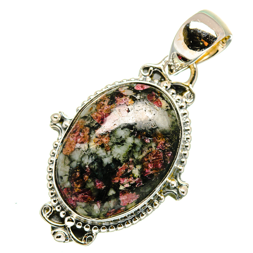 Russian Eudialyte Pendants handcrafted by Ana Silver Co - PD12525