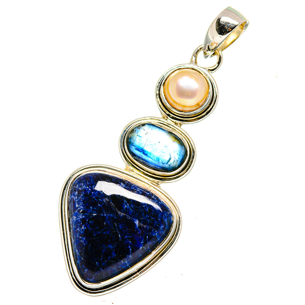 Sodalite Pendants handcrafted by Ana Silver Co - PD12534