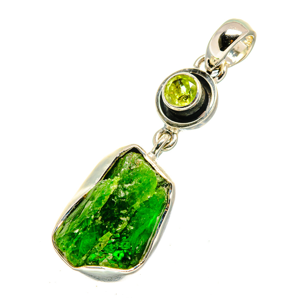 Chrome Diopside Pendants handcrafted by Ana Silver Co - PD12561