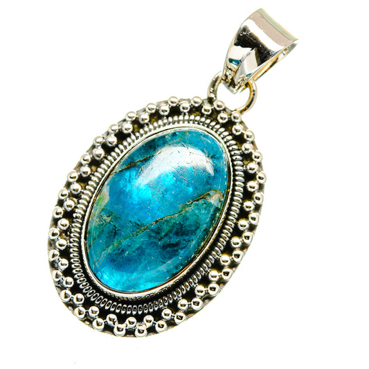 Chrysocolla Pendants handcrafted by Ana Silver Co - PD12563