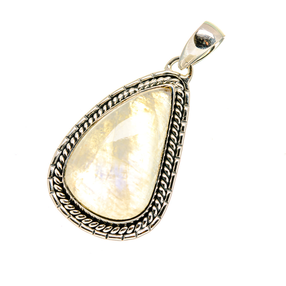 Rainbow Moonstone Pendants handcrafted by Ana Silver Co - PD12582