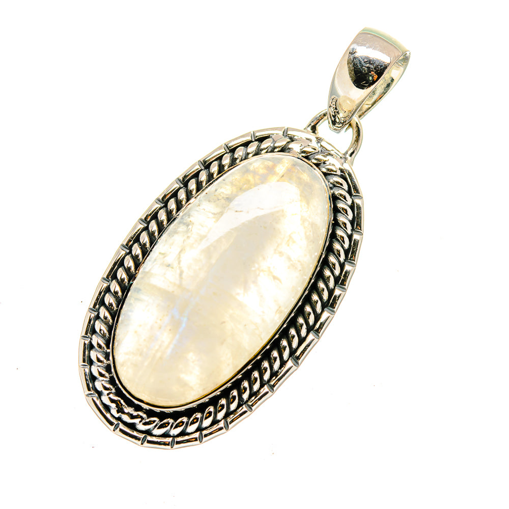 Rainbow Moonstone Pendants handcrafted by Ana Silver Co - PD12613