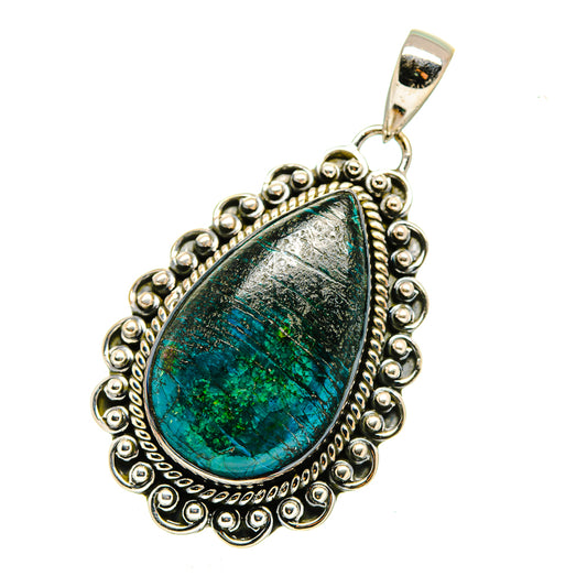 Chrysocolla Pendants handcrafted by Ana Silver Co - PD12639