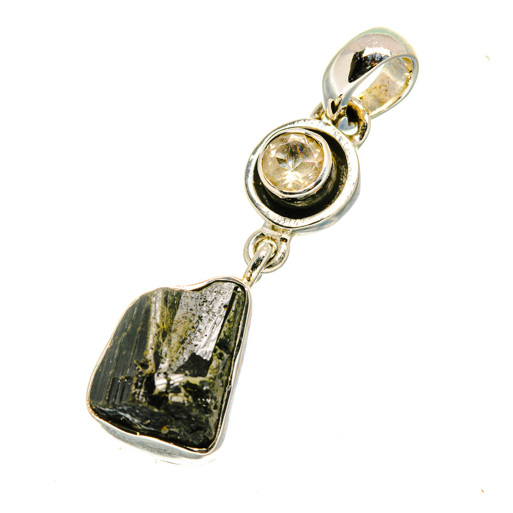 Black Tourmaline Pendants handcrafted by Ana Silver Co - PD12659