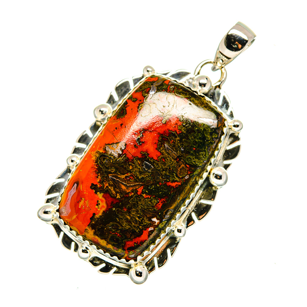 Moroccan Agate Pendants handcrafted by Ana Silver Co - PD12665