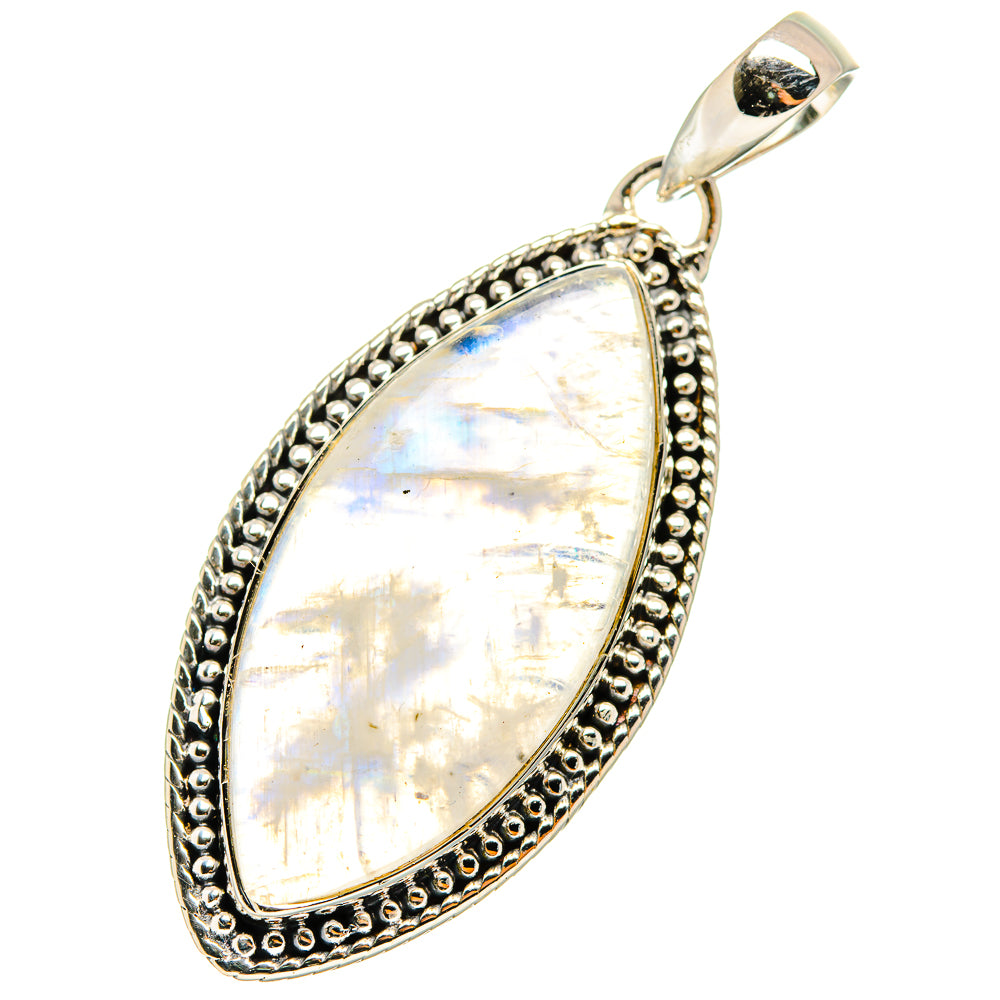 Rainbow Moonstone Pendants handcrafted by Ana Silver Co - PD12707
