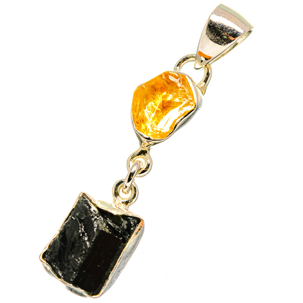 Black Tourmaline Pendants handcrafted by Ana Silver Co - PD12866