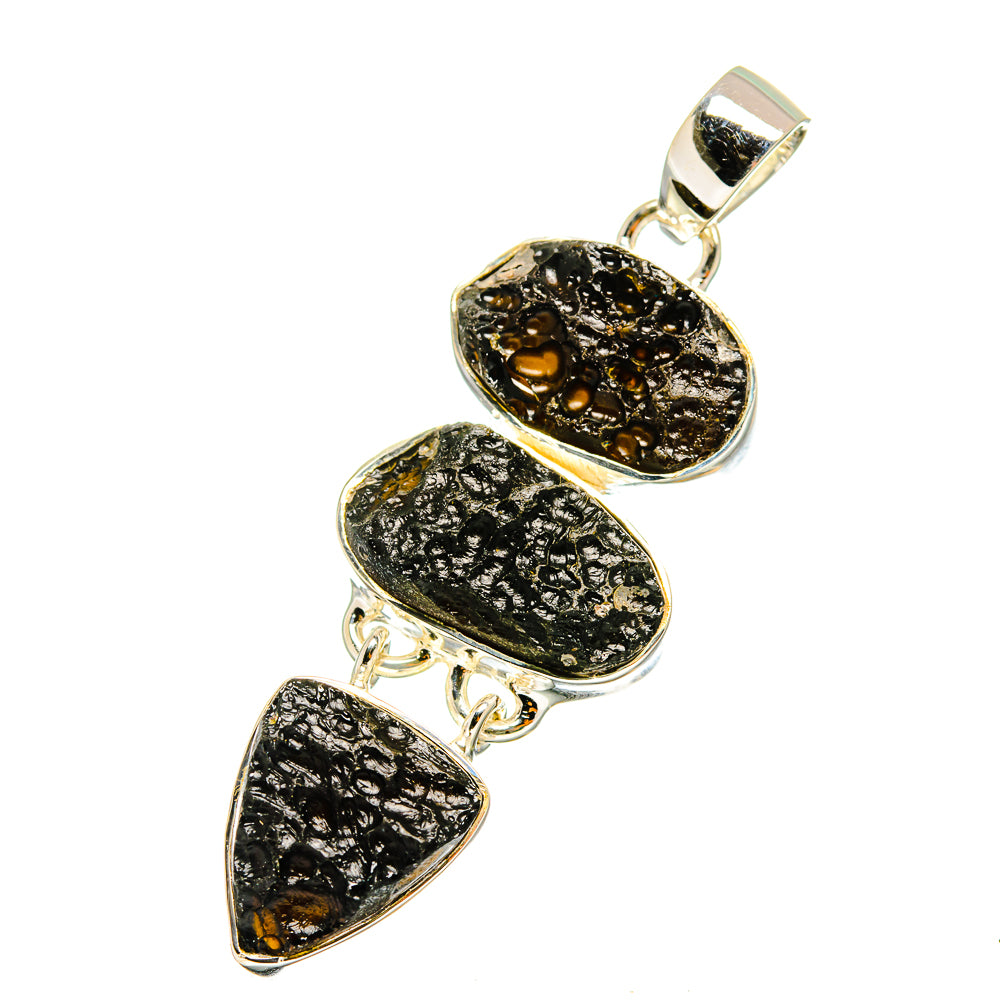 Tektite Pendants handcrafted by Ana Silver Co - PD12886
