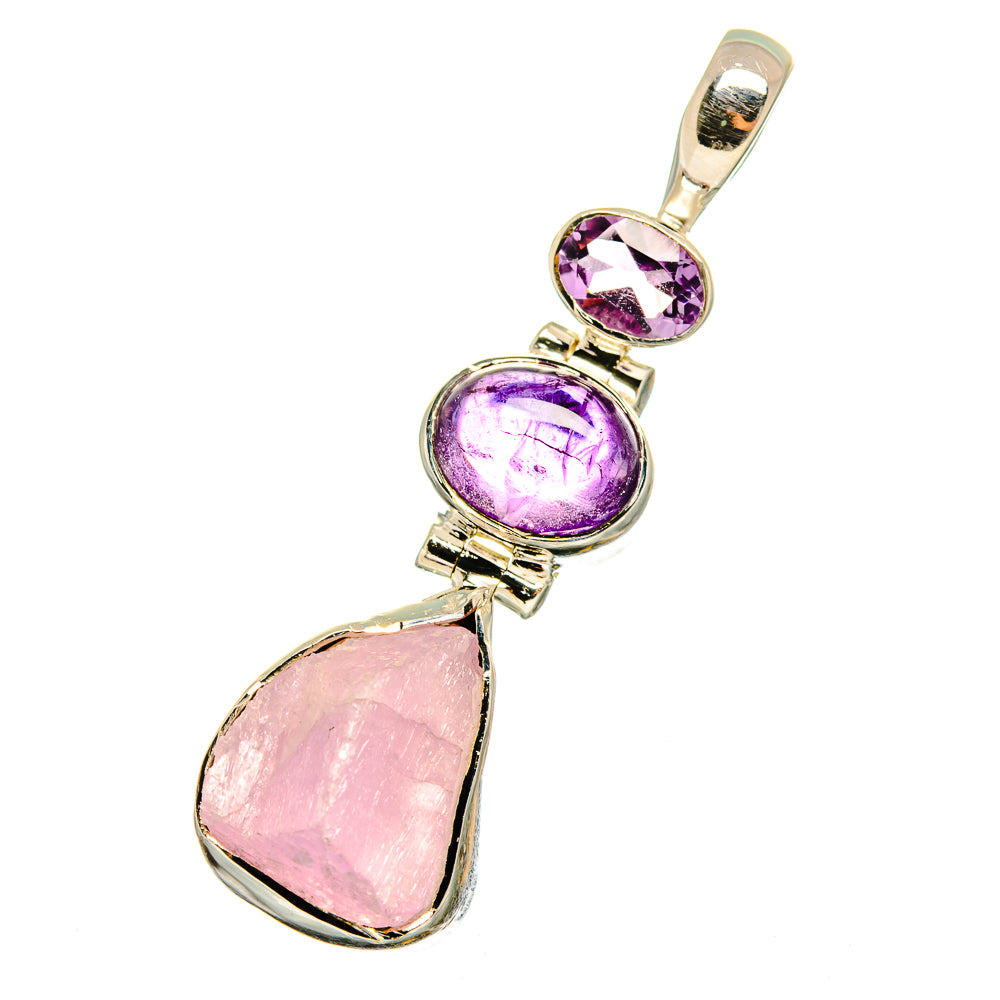 Kunzite Pendants handcrafted by Ana Silver Co - PD12889