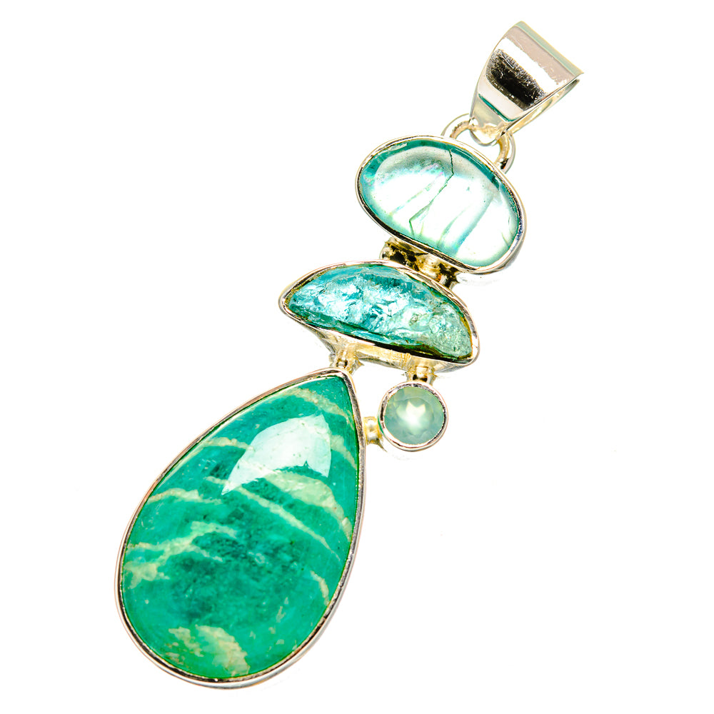 Amazonite Pendants handcrafted by Ana Silver Co - PD12910