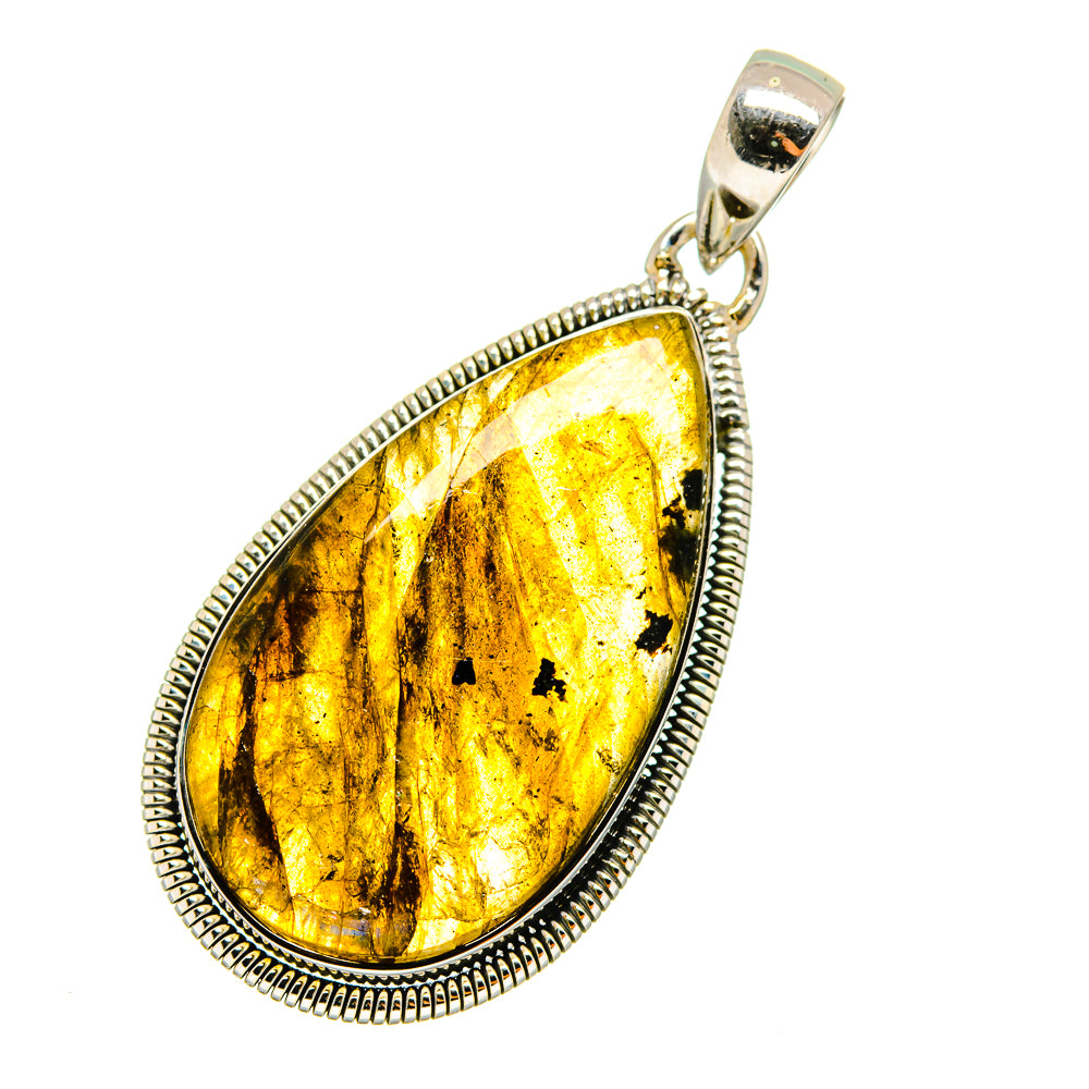 Labradorite Pendants handcrafted by Ana Silver Co - PD12927 - Photo 2