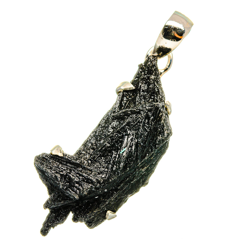 Black Tourmaline Pendants handcrafted by Ana Silver Co - PD12982
