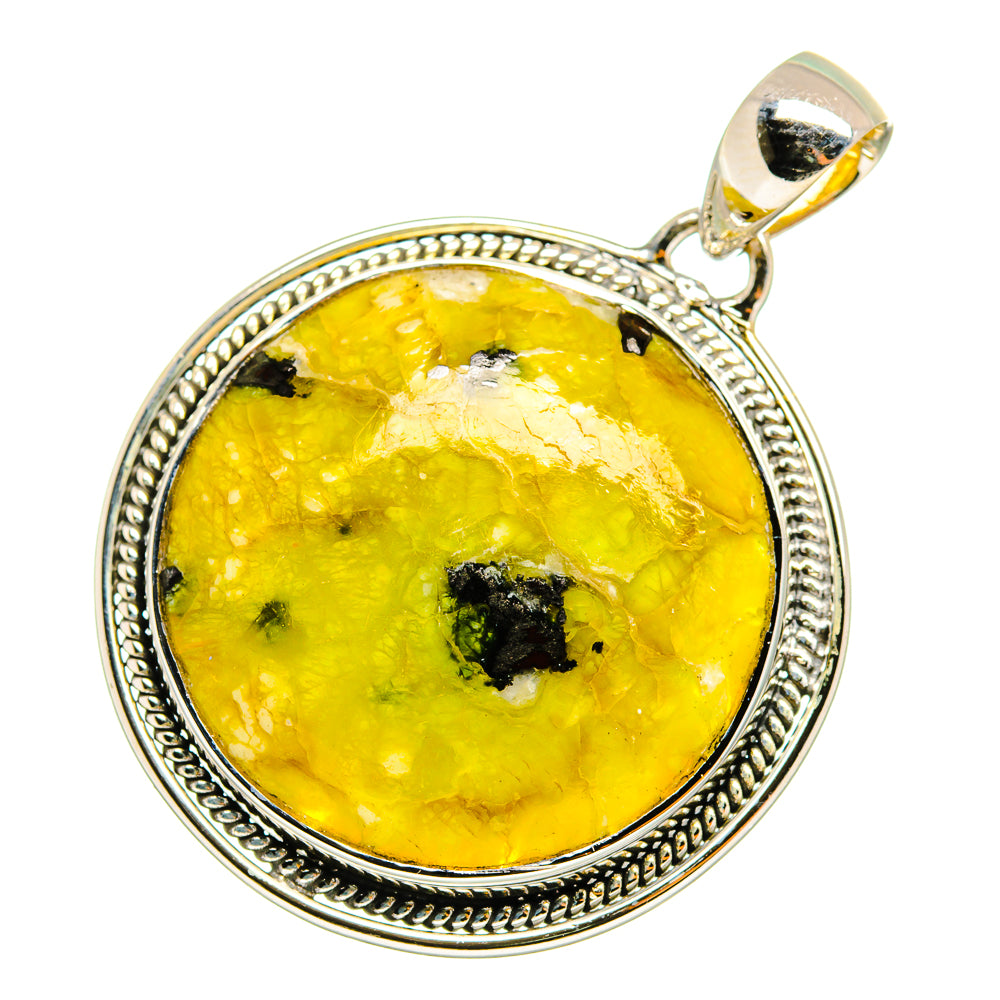 Bumble Bee Jasper Pendants handcrafted by Ana Silver Co - PD12999