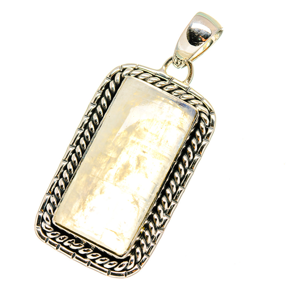 Rainbow Moonstone Pendants handcrafted by Ana Silver Co - PD13041