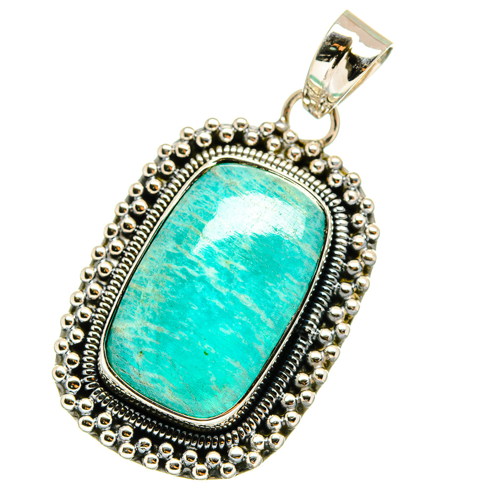 Amazonite Pendants handcrafted by Ana Silver Co - PD13047