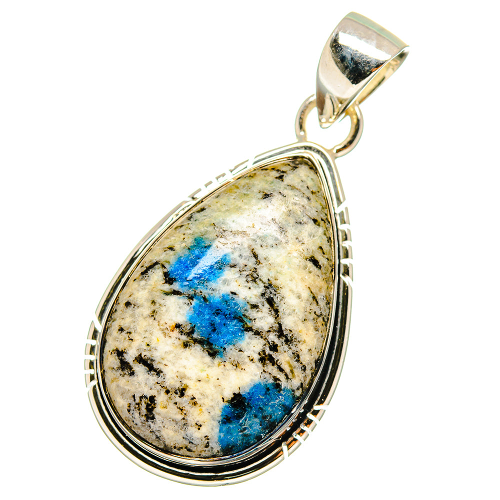 K2 Blue Azurite Pendants handcrafted by Ana Silver Co - PD13091