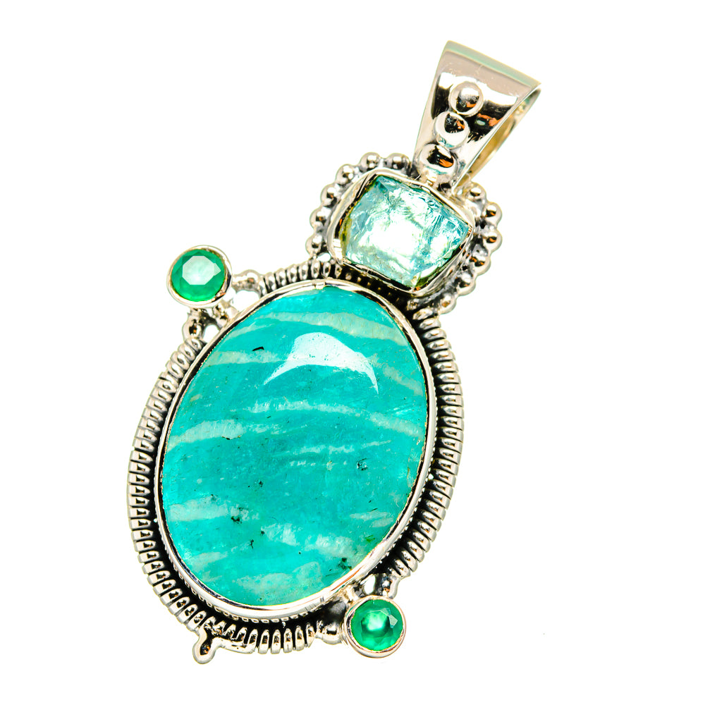 Amazonite Pendants handcrafted by Ana Silver Co - PD13106