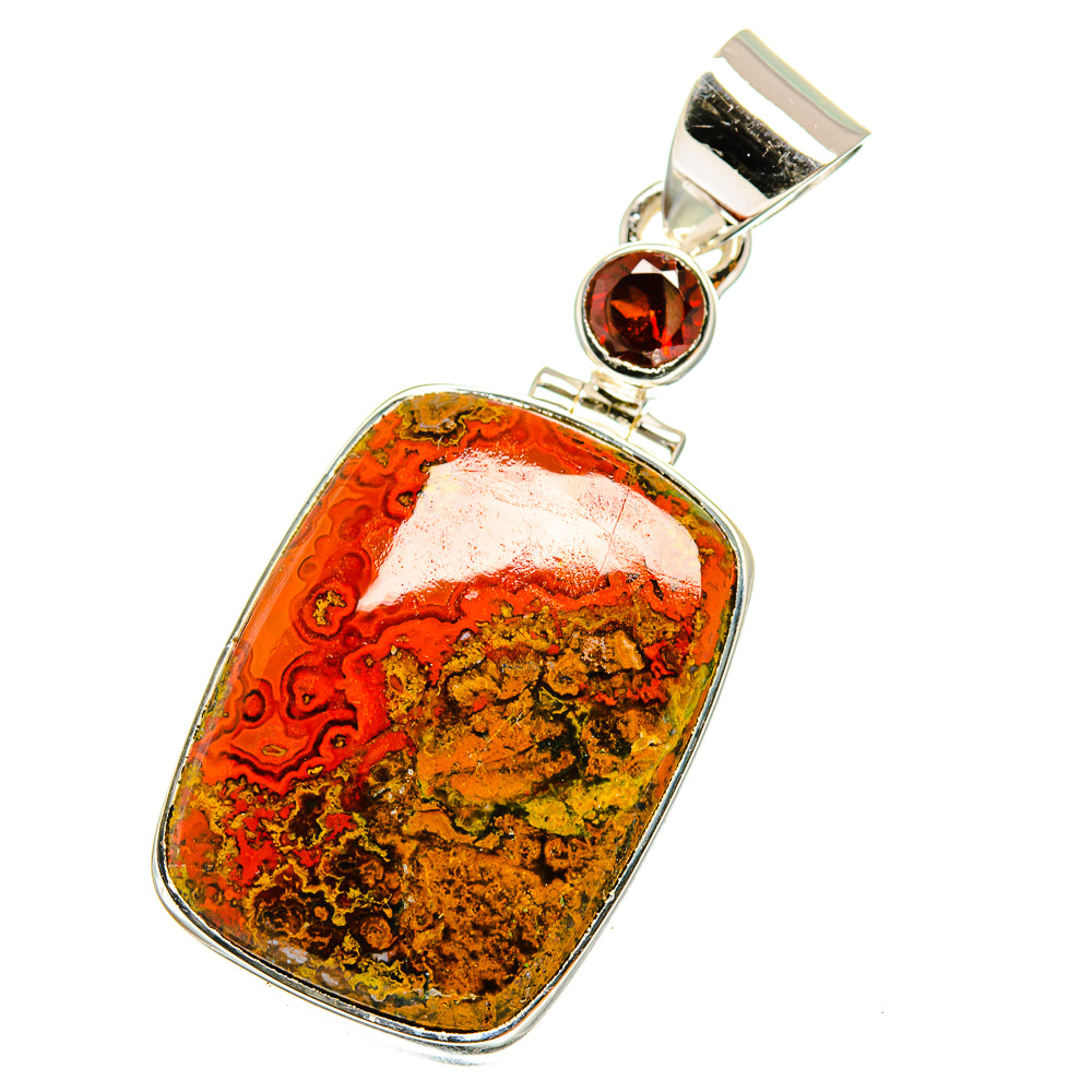 Moroccan Agate Pendants handcrafted by Ana Silver Co - PD13113