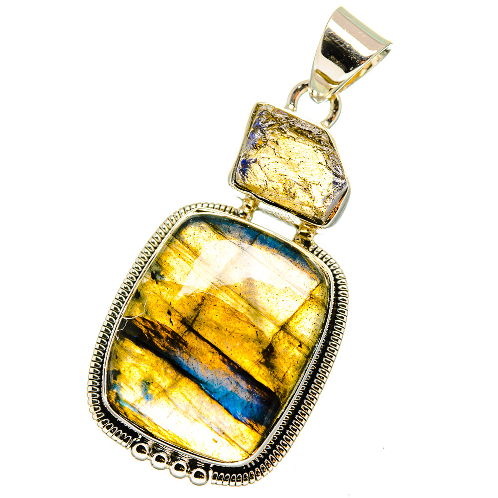 Labradorite Pendants handcrafted by Ana Silver Co - PD13116